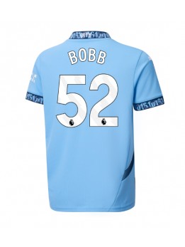 Manchester City Oscar Bobb #52 Replika Hemmakläder 2024-25 Kortärmad